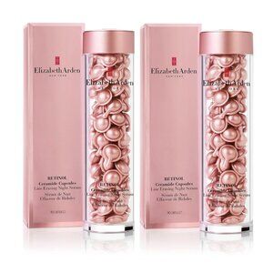 2 Pk Elizabeth Arden RETINOL CERAMIDE CAPSULES LINE ERASING NIGHT SERUM 90 CAPS